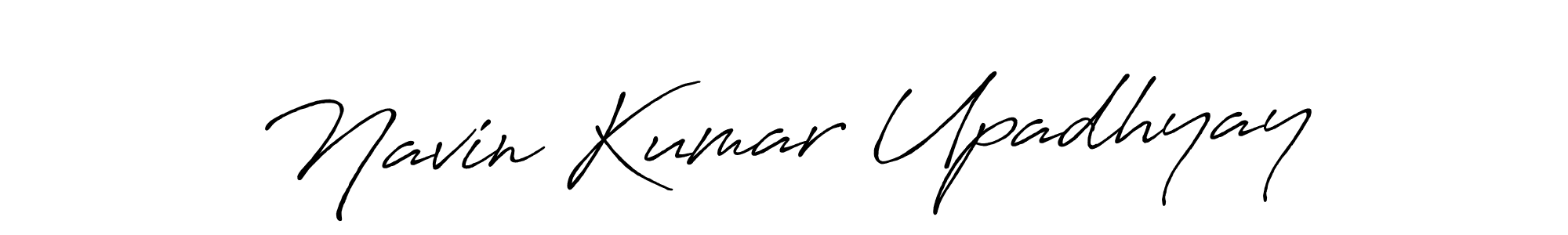 How to make Navin Kumar Upadhyay name signature. Use Antro_Vectra_Bolder style for creating short signs online. This is the latest handwritten sign. Navin Kumar Upadhyay signature style 7 images and pictures png