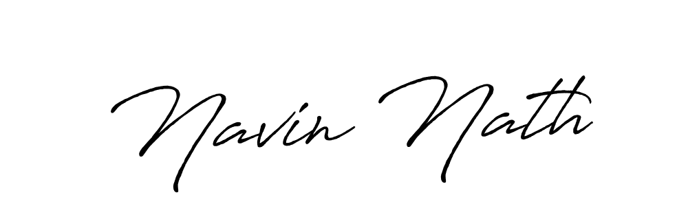 Navin Nath stylish signature style. Best Handwritten Sign (Antro_Vectra_Bolder) for my name. Handwritten Signature Collection Ideas for my name Navin Nath. Navin Nath signature style 7 images and pictures png