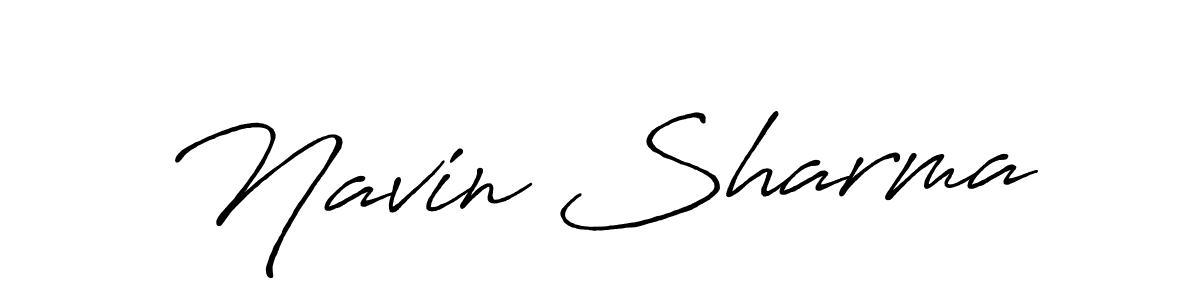 Also You can easily find your signature by using the search form. We will create Navin Sharma name handwritten signature images for you free of cost using Antro_Vectra_Bolder sign style. Navin Sharma signature style 7 images and pictures png