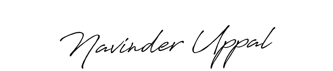 Use a signature maker to create a handwritten signature online. With this signature software, you can design (Antro_Vectra_Bolder) your own signature for name Navinder Uppal. Navinder Uppal signature style 7 images and pictures png