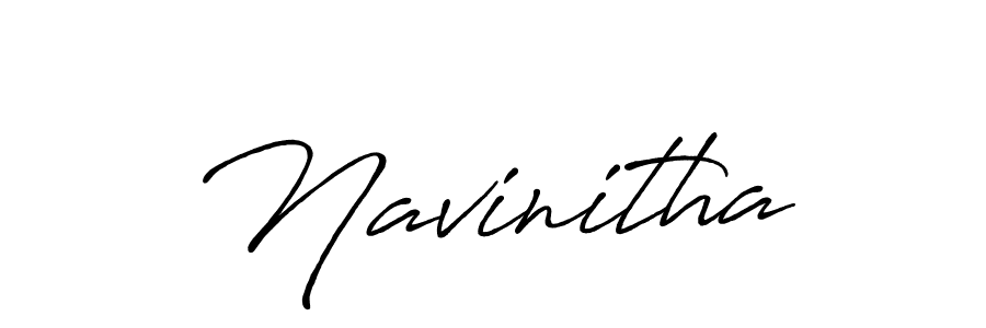 Make a beautiful signature design for name Navinitha. With this signature (Antro_Vectra_Bolder) style, you can create a handwritten signature for free. Navinitha signature style 7 images and pictures png