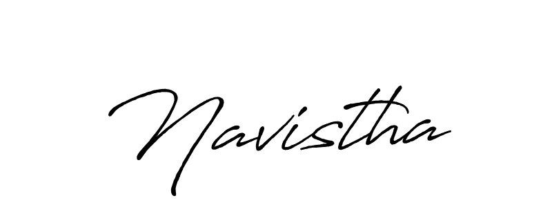 Create a beautiful signature design for name Navistha. With this signature (Antro_Vectra_Bolder) fonts, you can make a handwritten signature for free. Navistha signature style 7 images and pictures png