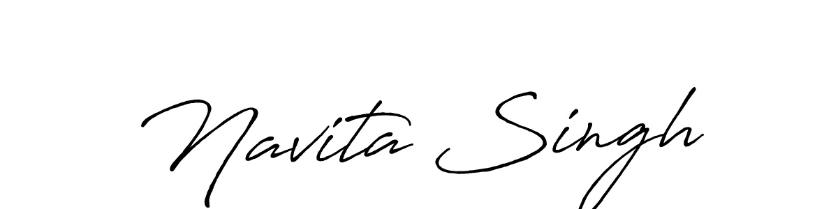 Navita Singh stylish signature style. Best Handwritten Sign (Antro_Vectra_Bolder) for my name. Handwritten Signature Collection Ideas for my name Navita Singh. Navita Singh signature style 7 images and pictures png