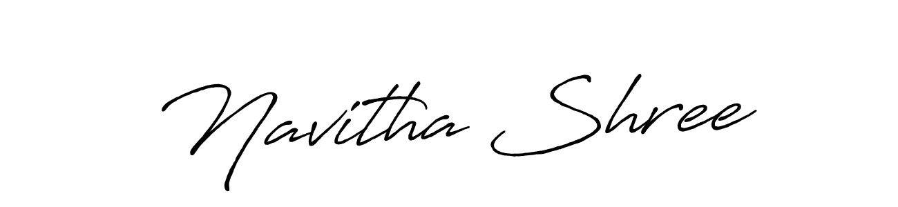 Also You can easily find your signature by using the search form. We will create Navitha Shree name handwritten signature images for you free of cost using Antro_Vectra_Bolder sign style. Navitha Shree signature style 7 images and pictures png