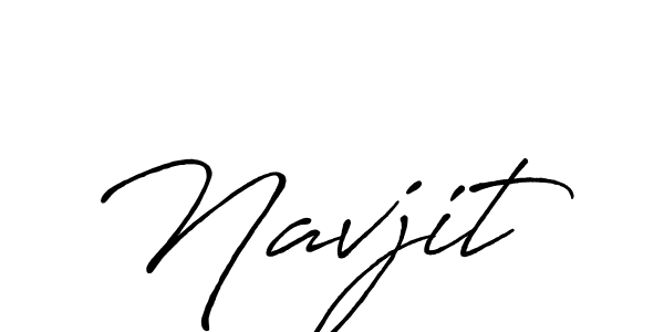 How to make Navjit signature? Antro_Vectra_Bolder is a professional autograph style. Create handwritten signature for Navjit name. Navjit signature style 7 images and pictures png