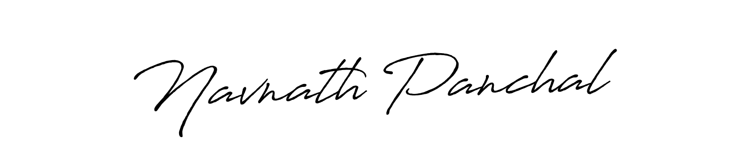 Design your own signature with our free online signature maker. With this signature software, you can create a handwritten (Antro_Vectra_Bolder) signature for name Navnath Panchal. Navnath Panchal signature style 7 images and pictures png