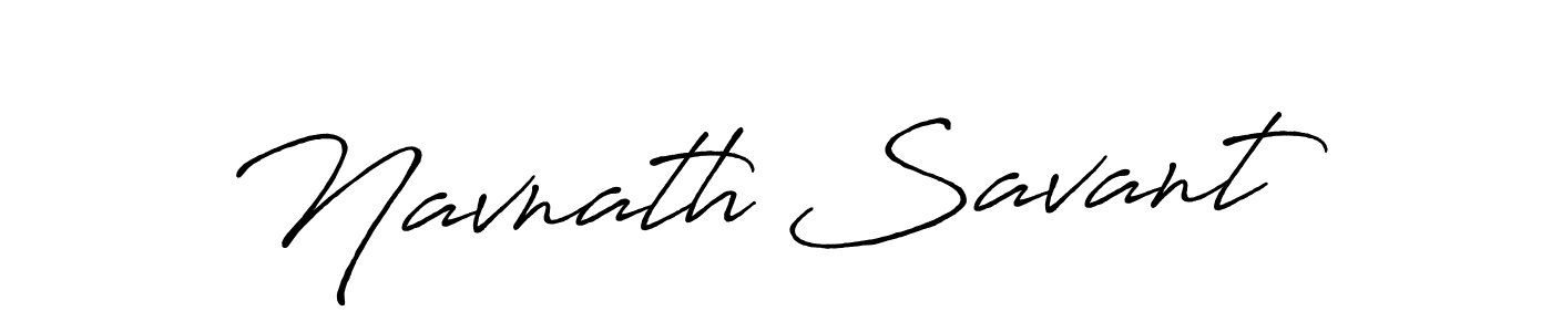 Create a beautiful signature design for name Navnath Savant. With this signature (Antro_Vectra_Bolder) fonts, you can make a handwritten signature for free. Navnath Savant signature style 7 images and pictures png