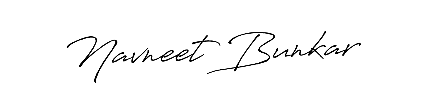 Similarly Antro_Vectra_Bolder is the best handwritten signature design. Signature creator online .You can use it as an online autograph creator for name Navneet Bunkar. Navneet Bunkar signature style 7 images and pictures png