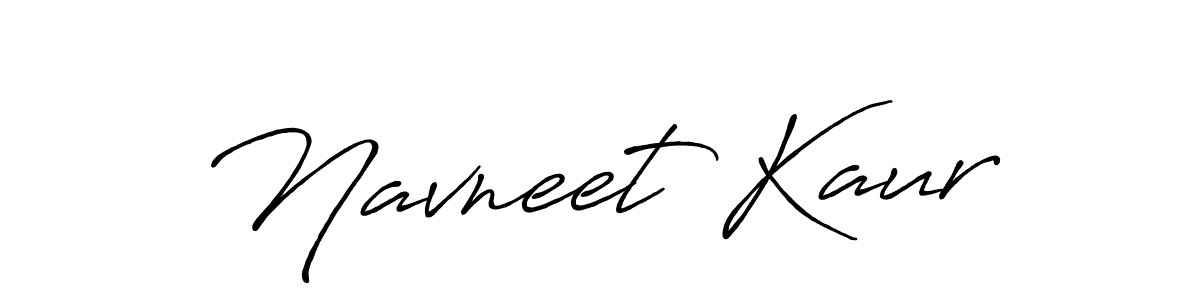 Make a beautiful signature design for name Navneet Kaur. With this signature (Antro_Vectra_Bolder) style, you can create a handwritten signature for free. Navneet Kaur signature style 7 images and pictures png