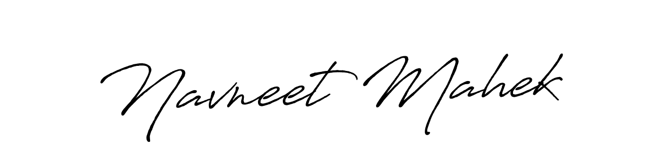 Navneet Mahek stylish signature style. Best Handwritten Sign (Antro_Vectra_Bolder) for my name. Handwritten Signature Collection Ideas for my name Navneet Mahek. Navneet Mahek signature style 7 images and pictures png