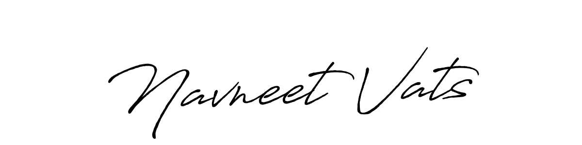 How to make Navneet Vats name signature. Use Antro_Vectra_Bolder style for creating short signs online. This is the latest handwritten sign. Navneet Vats signature style 7 images and pictures png