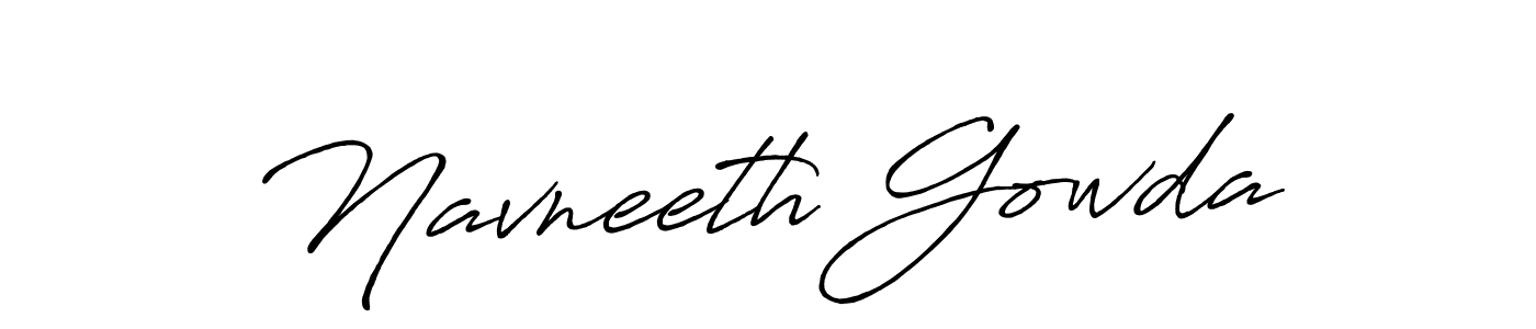 How to make Navneeth Gowda signature? Antro_Vectra_Bolder is a professional autograph style. Create handwritten signature for Navneeth Gowda name. Navneeth Gowda signature style 7 images and pictures png