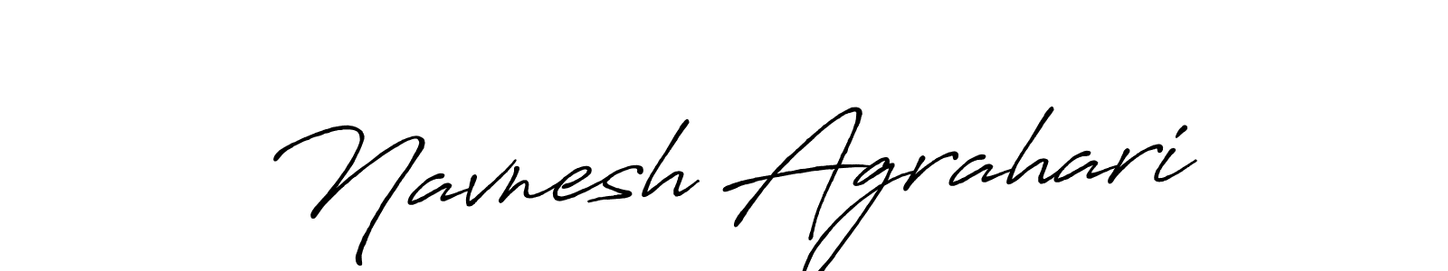 It looks lik you need a new signature style for name Navnesh Agrahari. Design unique handwritten (Antro_Vectra_Bolder) signature with our free signature maker in just a few clicks. Navnesh Agrahari signature style 7 images and pictures png