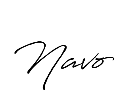 Design your own signature with our free online signature maker. With this signature software, you can create a handwritten (Antro_Vectra_Bolder) signature for name Navo. Navo signature style 7 images and pictures png