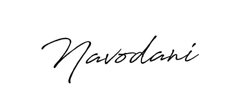 Use a signature maker to create a handwritten signature online. With this signature software, you can design (Antro_Vectra_Bolder) your own signature for name Navodani. Navodani signature style 7 images and pictures png