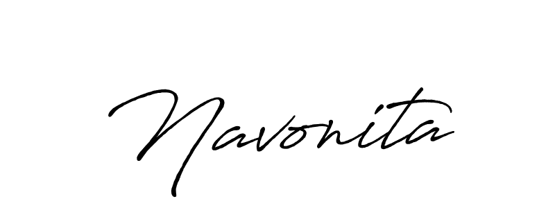 How to make Navonita signature? Antro_Vectra_Bolder is a professional autograph style. Create handwritten signature for Navonita name. Navonita signature style 7 images and pictures png