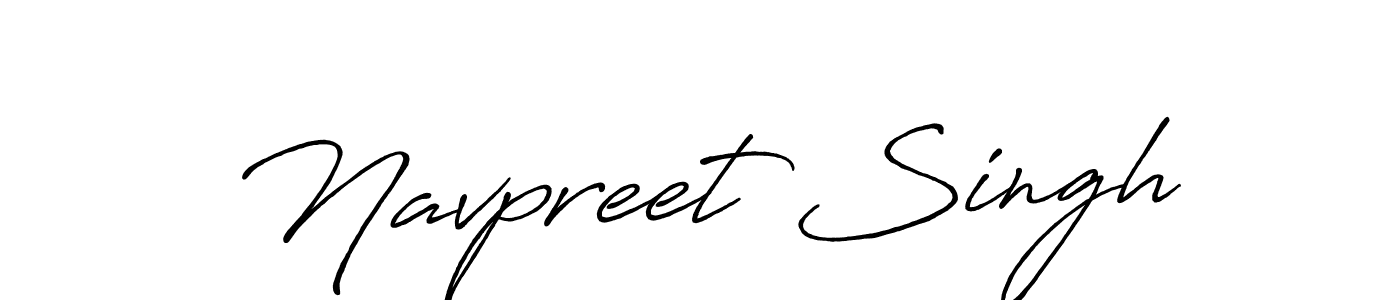 Navpreet Singh stylish signature style. Best Handwritten Sign (Antro_Vectra_Bolder) for my name. Handwritten Signature Collection Ideas for my name Navpreet Singh. Navpreet Singh signature style 7 images and pictures png