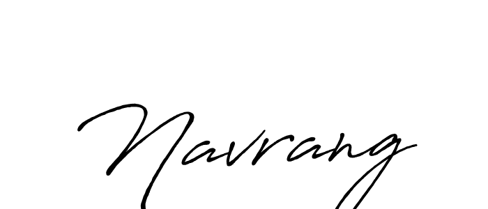Create a beautiful signature design for name Navrang. With this signature (Antro_Vectra_Bolder) fonts, you can make a handwritten signature for free. Navrang signature style 7 images and pictures png