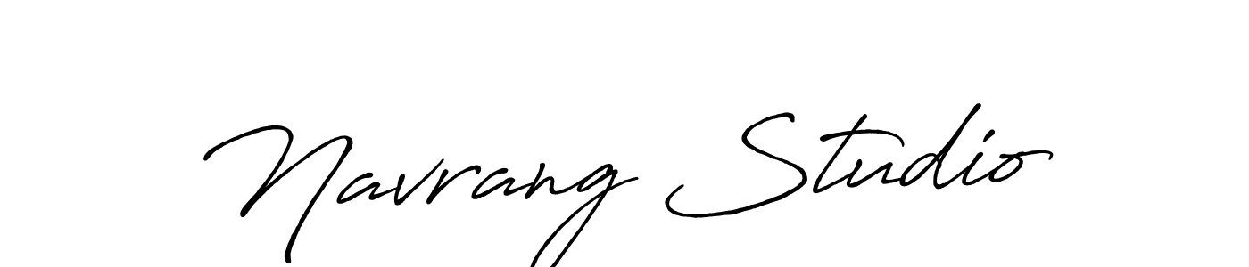 Design your own signature with our free online signature maker. With this signature software, you can create a handwritten (Antro_Vectra_Bolder) signature for name Navrang Studio. Navrang Studio signature style 7 images and pictures png