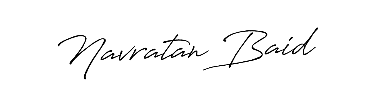 The best way (Antro_Vectra_Bolder) to make a short signature is to pick only two or three words in your name. The name Navratan Baid include a total of six letters. For converting this name. Navratan Baid signature style 7 images and pictures png