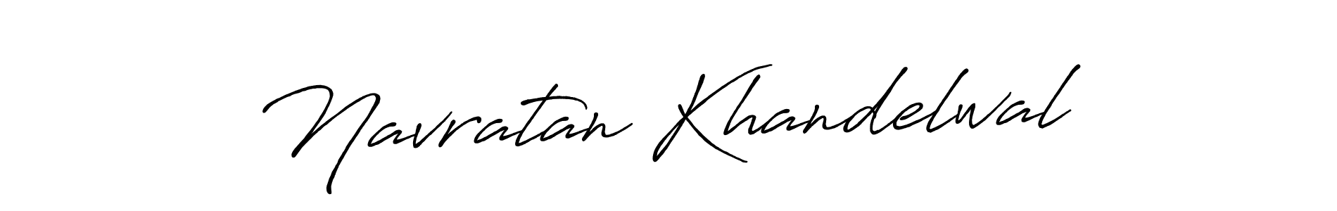 How to make Navratan Khandelwal name signature. Use Antro_Vectra_Bolder style for creating short signs online. This is the latest handwritten sign. Navratan Khandelwal signature style 7 images and pictures png