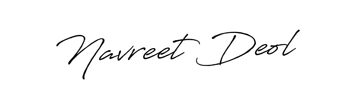 Design your own signature with our free online signature maker. With this signature software, you can create a handwritten (Antro_Vectra_Bolder) signature for name Navreet Deol. Navreet Deol signature style 7 images and pictures png