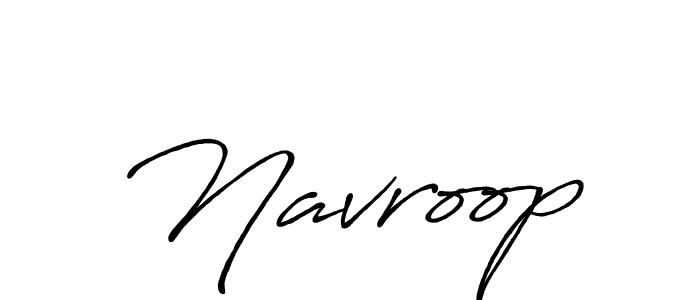 How to make Navroop signature? Antro_Vectra_Bolder is a professional autograph style. Create handwritten signature for Navroop name. Navroop signature style 7 images and pictures png