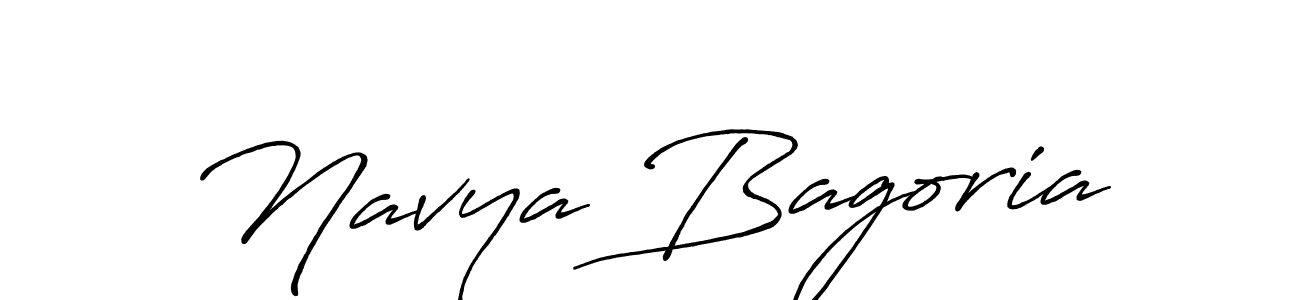 It looks lik you need a new signature style for name Navya Bagoria. Design unique handwritten (Antro_Vectra_Bolder) signature with our free signature maker in just a few clicks. Navya Bagoria signature style 7 images and pictures png