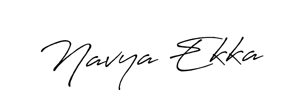 Also we have Navya Ekka name is the best signature style. Create professional handwritten signature collection using Antro_Vectra_Bolder autograph style. Navya Ekka signature style 7 images and pictures png