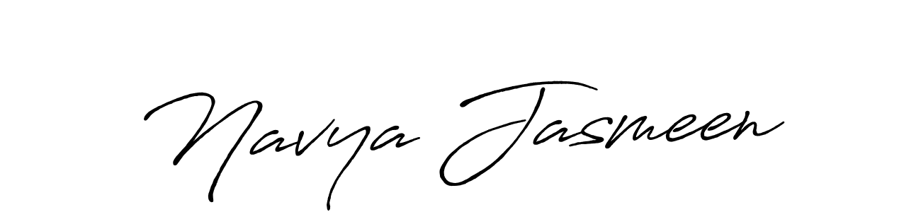 It looks lik you need a new signature style for name Navya Jasmeen. Design unique handwritten (Antro_Vectra_Bolder) signature with our free signature maker in just a few clicks. Navya Jasmeen signature style 7 images and pictures png