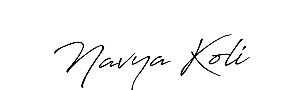 This is the best signature style for the Navya Koli name. Also you like these signature font (Antro_Vectra_Bolder). Mix name signature. Navya Koli signature style 7 images and pictures png