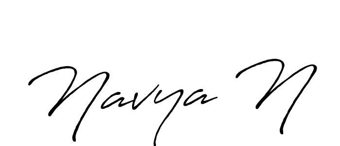 Once you've used our free online signature maker to create your best signature Antro_Vectra_Bolder style, it's time to enjoy all of the benefits that Navya N name signing documents. Navya N signature style 7 images and pictures png