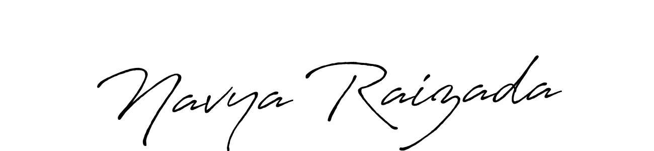 Design your own signature with our free online signature maker. With this signature software, you can create a handwritten (Antro_Vectra_Bolder) signature for name Navya Raizada. Navya Raizada signature style 7 images and pictures png