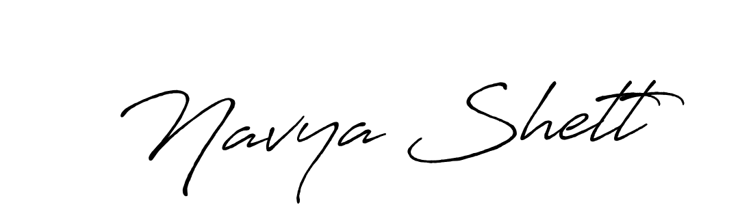 Design your own signature with our free online signature maker. With this signature software, you can create a handwritten (Antro_Vectra_Bolder) signature for name Navya Shett. Navya Shett signature style 7 images and pictures png
