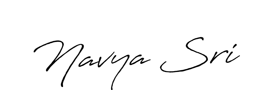 Design your own signature with our free online signature maker. With this signature software, you can create a handwritten (Antro_Vectra_Bolder) signature for name Navya Sri. Navya Sri signature style 7 images and pictures png