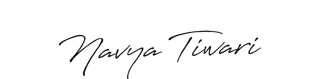 Navya Tiwari stylish signature style. Best Handwritten Sign (Antro_Vectra_Bolder) for my name. Handwritten Signature Collection Ideas for my name Navya Tiwari. Navya Tiwari signature style 7 images and pictures png