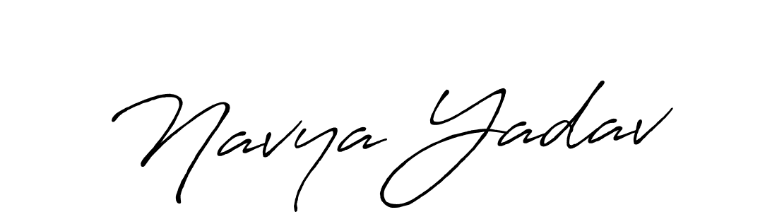 You should practise on your own different ways (Antro_Vectra_Bolder) to write your name (Navya Yadav) in signature. don't let someone else do it for you. Navya Yadav signature style 7 images and pictures png