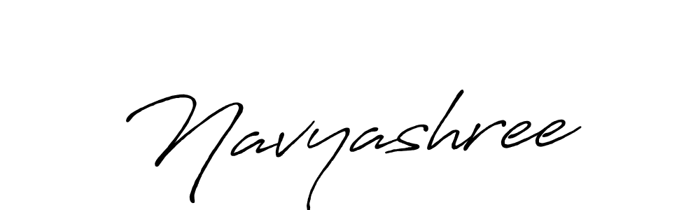 Make a beautiful signature design for name Navyashree. With this signature (Antro_Vectra_Bolder) style, you can create a handwritten signature for free. Navyashree signature style 7 images and pictures png