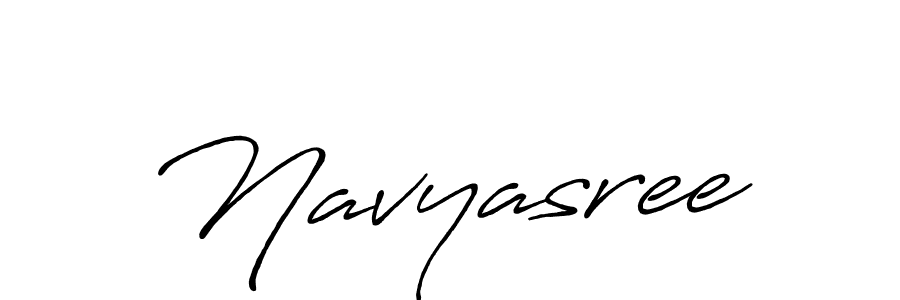 Navyasree stylish signature style. Best Handwritten Sign (Antro_Vectra_Bolder) for my name. Handwritten Signature Collection Ideas for my name Navyasree. Navyasree signature style 7 images and pictures png