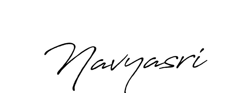 How to make Navyasri name signature. Use Antro_Vectra_Bolder style for creating short signs online. This is the latest handwritten sign. Navyasri signature style 7 images and pictures png