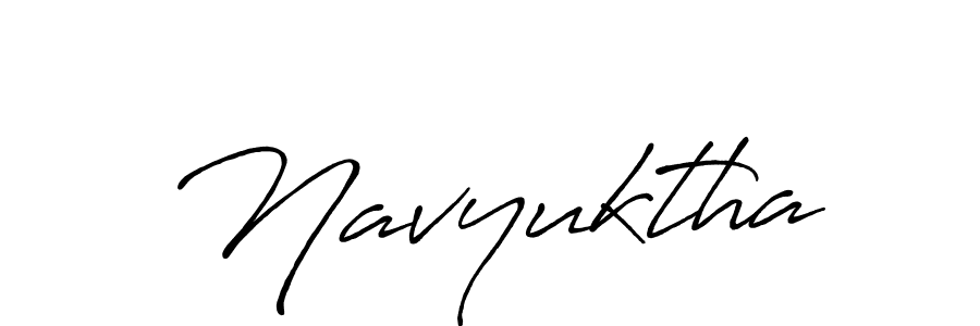 Navyuktha stylish signature style. Best Handwritten Sign (Antro_Vectra_Bolder) for my name. Handwritten Signature Collection Ideas for my name Navyuktha. Navyuktha signature style 7 images and pictures png