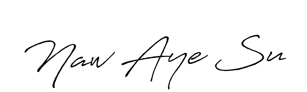 Design your own signature with our free online signature maker. With this signature software, you can create a handwritten (Antro_Vectra_Bolder) signature for name Naw Aye Su. Naw Aye Su signature style 7 images and pictures png