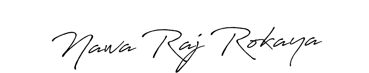 Design your own signature with our free online signature maker. With this signature software, you can create a handwritten (Antro_Vectra_Bolder) signature for name Nawa Raj Rokaya. Nawa Raj Rokaya signature style 7 images and pictures png