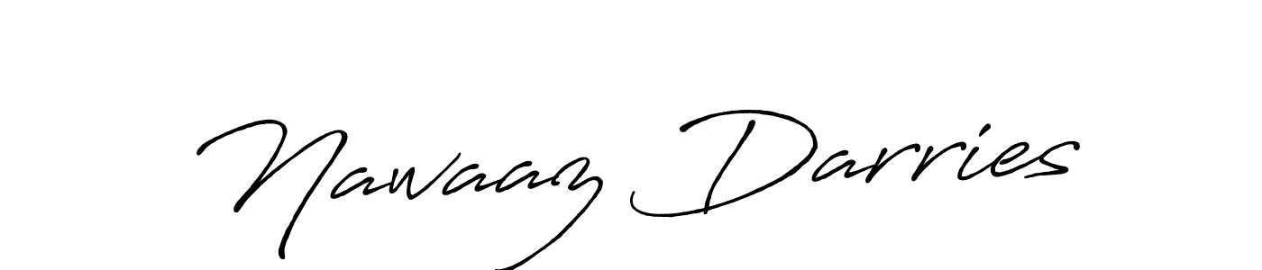 Make a beautiful signature design for name Nawaaz Darries. With this signature (Antro_Vectra_Bolder) style, you can create a handwritten signature for free. Nawaaz Darries signature style 7 images and pictures png