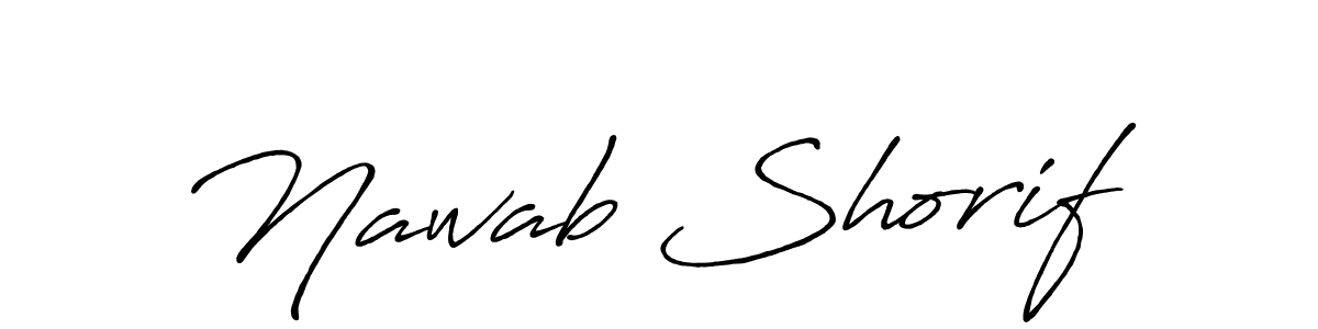 Make a beautiful signature design for name Nawab Shorif. Use this online signature maker to create a handwritten signature for free. Nawab Shorif signature style 7 images and pictures png