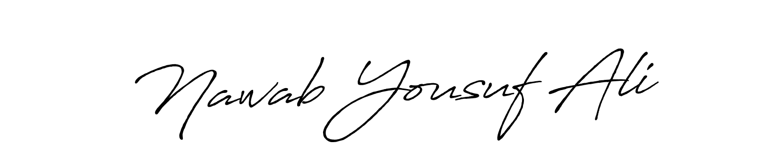 It looks lik you need a new signature style for name Nawab Yousuf Ali. Design unique handwritten (Antro_Vectra_Bolder) signature with our free signature maker in just a few clicks. Nawab Yousuf Ali signature style 7 images and pictures png