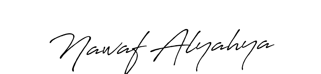 Use a signature maker to create a handwritten signature online. With this signature software, you can design (Antro_Vectra_Bolder) your own signature for name Nawaf Alyahya. Nawaf Alyahya signature style 7 images and pictures png