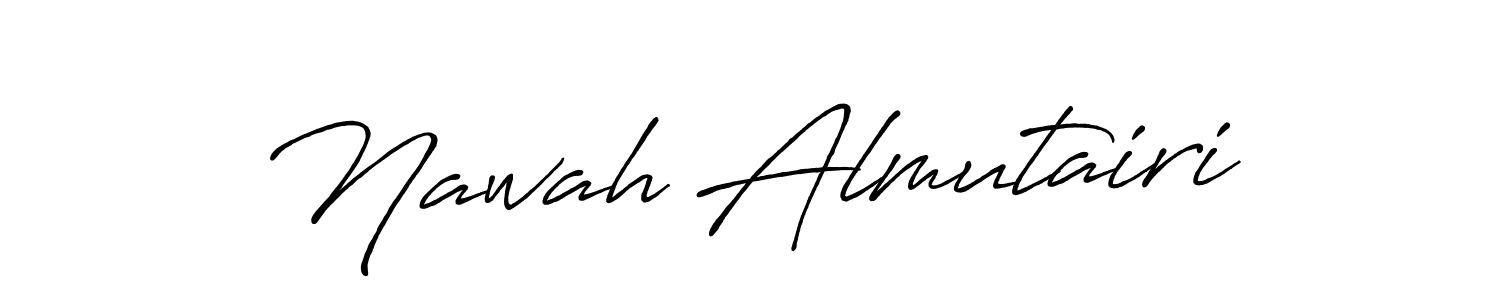 Also we have Nawah Almutairi name is the best signature style. Create professional handwritten signature collection using Antro_Vectra_Bolder autograph style. Nawah Almutairi signature style 7 images and pictures png