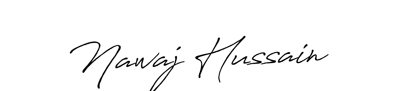 Use a signature maker to create a handwritten signature online. With this signature software, you can design (Antro_Vectra_Bolder) your own signature for name Nawaj Hussain. Nawaj Hussain signature style 7 images and pictures png