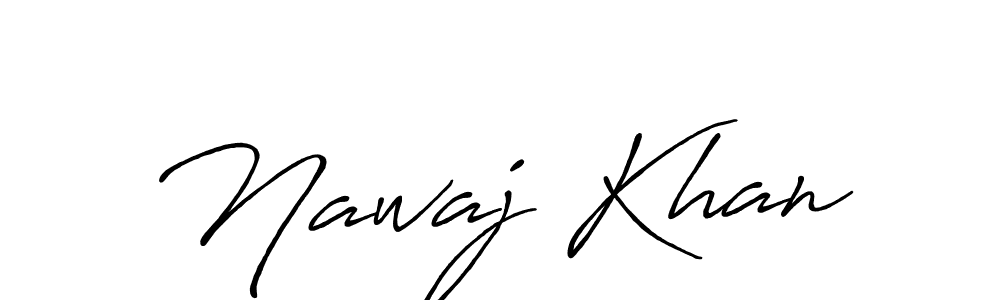 Design your own signature with our free online signature maker. With this signature software, you can create a handwritten (Antro_Vectra_Bolder) signature for name Nawaj Khan. Nawaj Khan signature style 7 images and pictures png